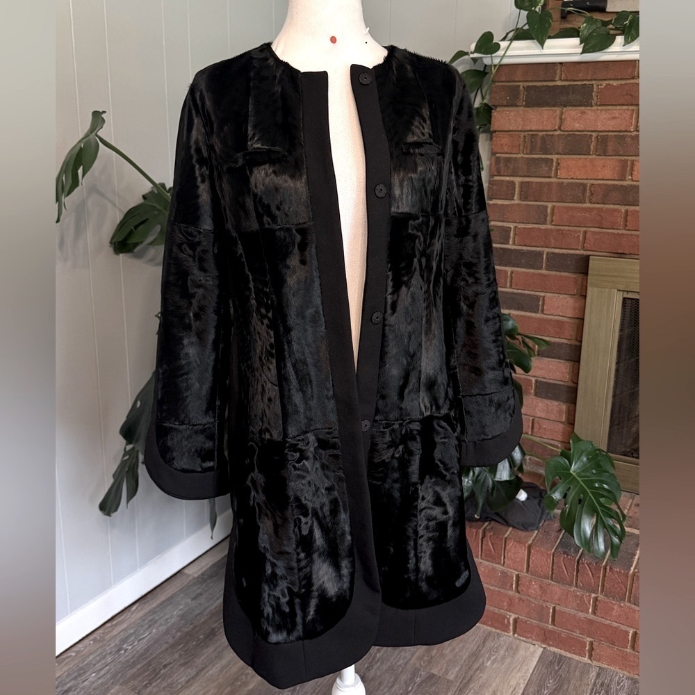 💰BIG SALE Marni Classic Black Lamb Fur Coat made in Italy. Excellent condition.